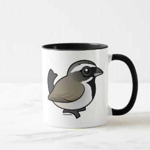 Schwarz-throated Spatz Tasse