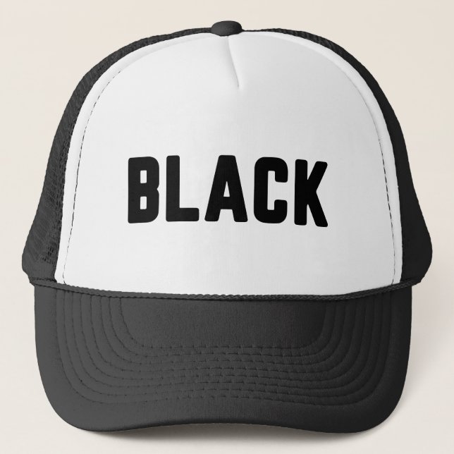 schwarz truckerkappe (Vorderseite)