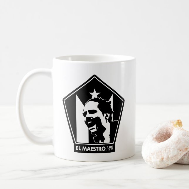 SCHWARZ- U. WEISS-TASSE EL-MAESTRO-%PIPE% TASSE (Mit Donut)