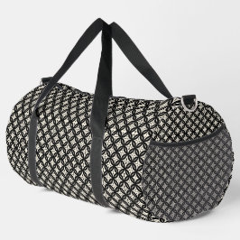 Schwarz und Beige Klein Duffle Bag