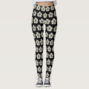 Schwarz und Beige Leggings
