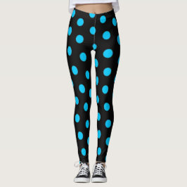 Schwarz und Blau mit Punktschichten Elevate Your B Leggings