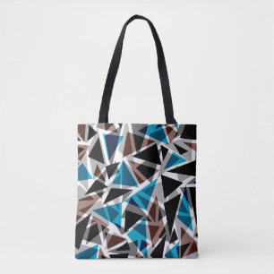 Schwarz und Blau, polygonal, Abstrakt, geometrisch