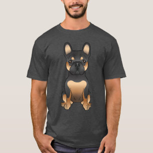 Schwarz und Brauner Französischer Bulldogge / Fran T-Shirt
