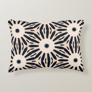 Schwarz und Cream Visionary Vortex Accent Pillow Dekokissen
