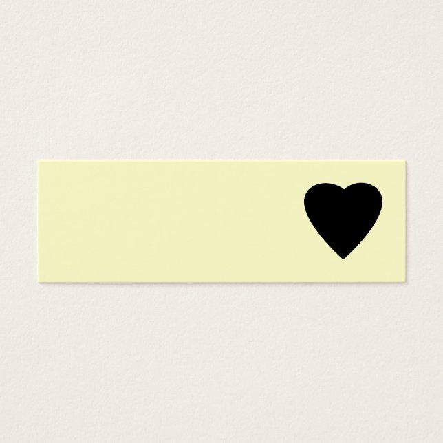 Schwarz und Creme Liebe Herzdesign. (Vorderseite)