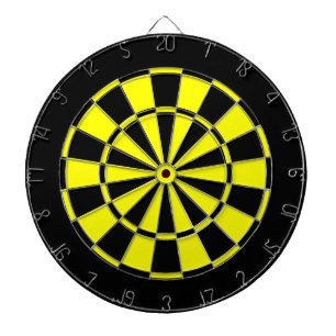 schwarz und gelb dartscheibe