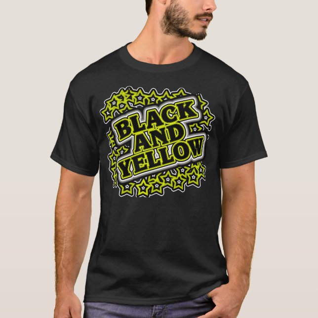 Schwarz und Gelb — T - Shirt (Vorderseite)