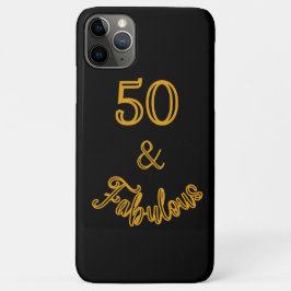 Schwarz und Gold 50 und fabelhaft Case-Mate iPhone Hülle