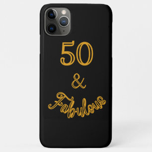 Schwarz und Gold 50 und fabelhaft Case-Mate iPhone Hülle