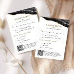 Schwarz und Gold Agate Bar Mitzvah Vertikal RSVP Karte<br><div class="desc">Diese schöne Antwortkarte ist mit schwarzem und goldfarbenem Ager und Ihrem personalisierten Text in einem vertikalen Format ausgestattet. Ändern Sie mit dem Entwurfstool die Schriftart oder das Layout.</div>