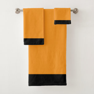 Schwarz und Gold  Badhandtuch Set