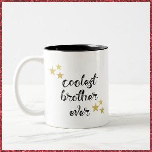Schwarz und Gold Cooler Bruder je Zweifarbige Tasse
