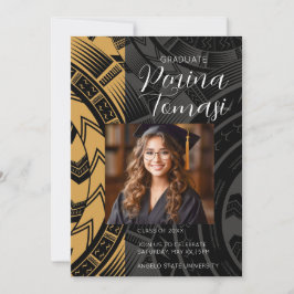 Schwarz und Gold Einladung