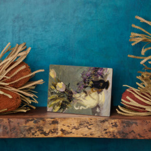 Schwarz und Gold Fotoplatte