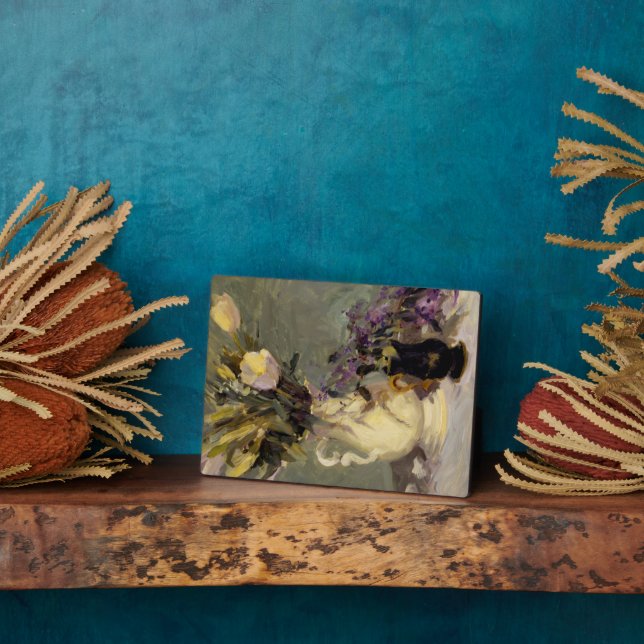 Schwarz und Gold Fotoplatte (Seite)