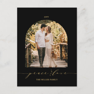 Schwarz und Gold   Frieden und Liebe Weihnachten F