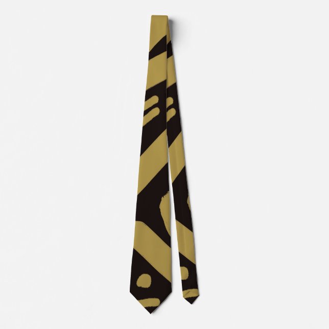 Schwarz und Gold Krawatte (Vorderseite)