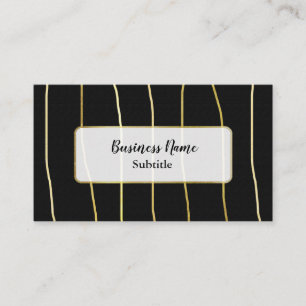 Schwarz und Gold - Moderne Visitenkarten Visitenkarte