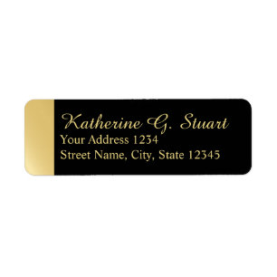 Schwarz und Gold Modernes Elegant