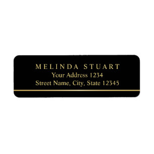 Schwarz und Gold Modernes Elegant