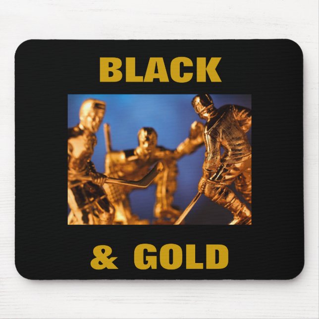 SCHWARZ UND GOLD MOUSEPAD (Vorne)