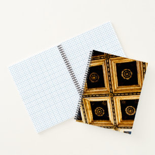 Schwarz und Gold Notizbuch