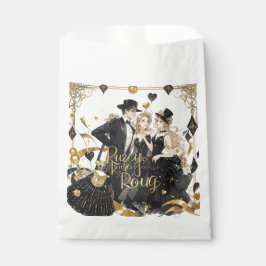 Schwarz und Gold, Rich Luxus, Moulin Rouge Stil Geschenktütchen