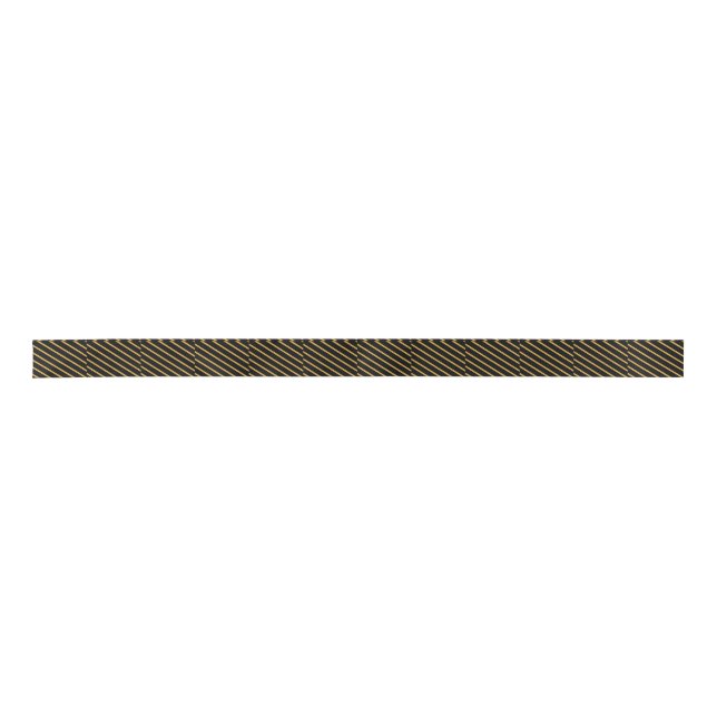 Schwarz und Gold Satinband (Vorderseite)