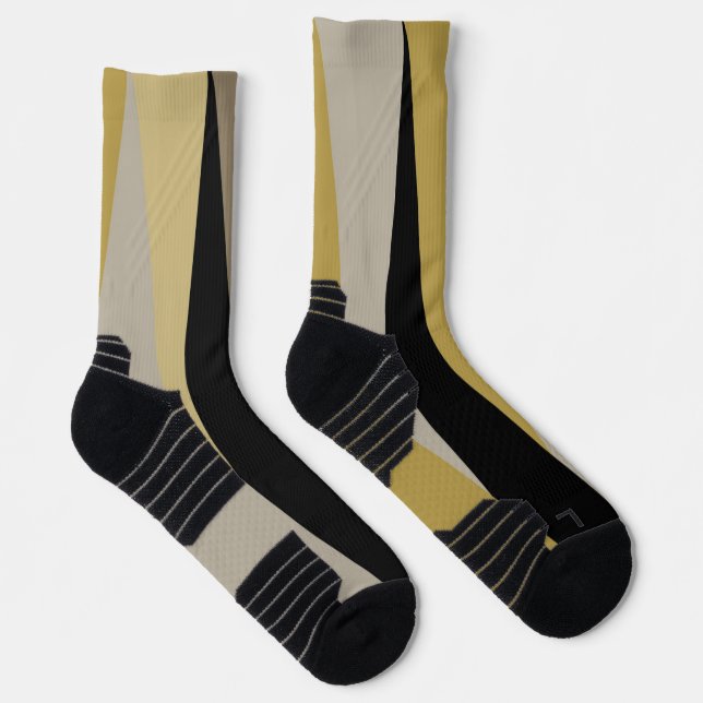 Schwarz und Gold Socken (Rechts)