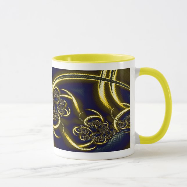 Schwarz und Gold Tasse (Rechts)