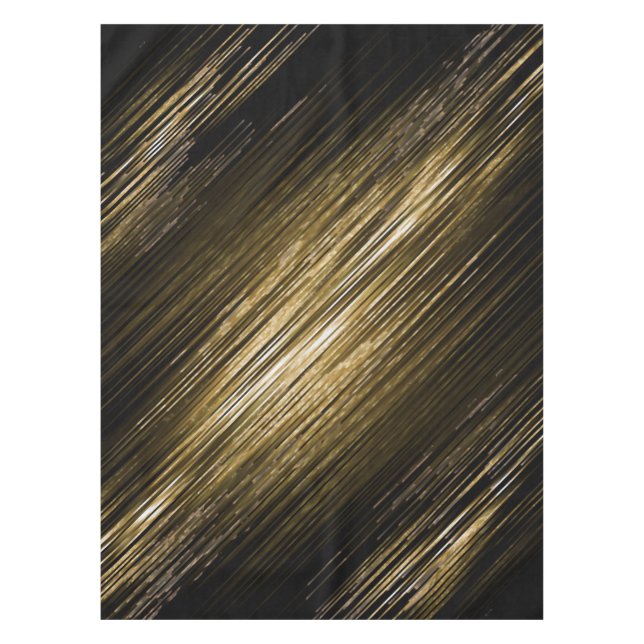 Schwarz und Gold Tischdecke (Vorderseite)