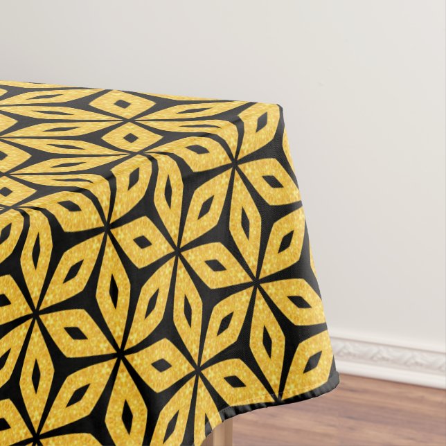 Schwarz und Gold Tischdecke (Beispiel)