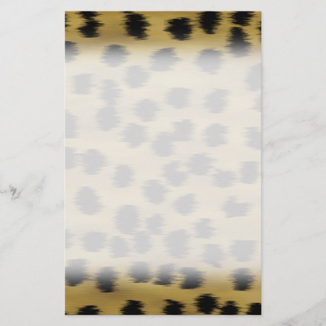 Schwarz und Golden Brown Cheetah Print Muster. (Vorderseite)