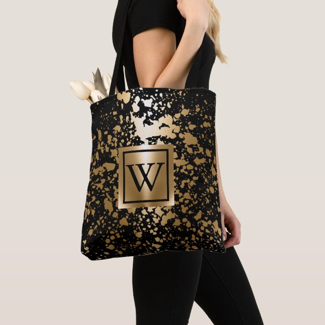 Schwarz und Golden Metallic (Von Nahem)