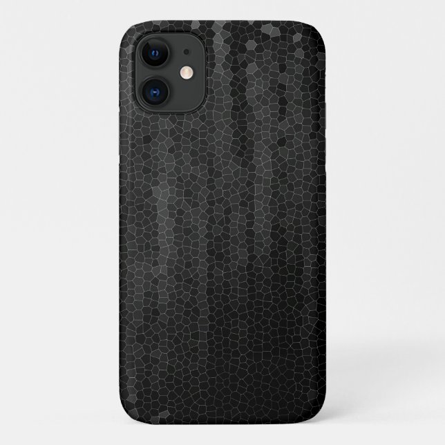 Schwarz und Grau Elegantes Design Case-Mate iPhone Hülle (Rückseite)