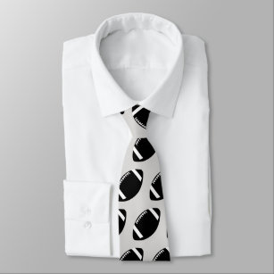 Schwarz und Grau Fußball Neck Tie Krawatte