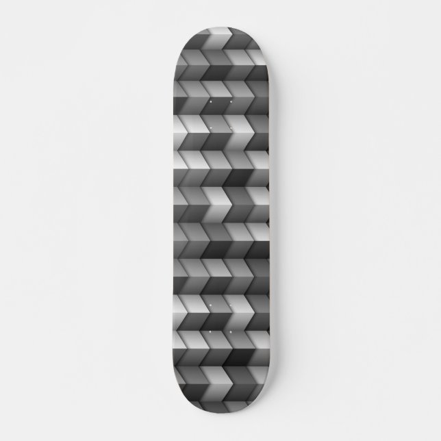Schwarz und Grau Skateboard (Vorne)