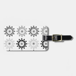 Schwarz und Grau sonnt Gepäckanhänger