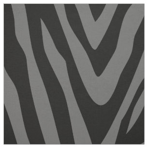 Schwarz und Grau Zebra drucken Große Skala Stoff