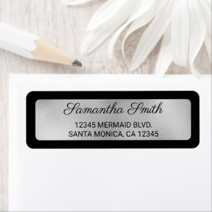 Schwarz und Imitate Silver Folay