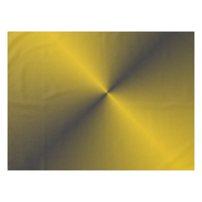 Schwarz und lebendiges Gold Tischdecke (Vorderseite (Horizontal))