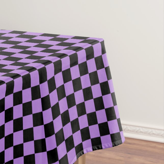 Schwarz und Lila Lavendel Tischdecke (Beispiel)