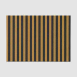 Schwarz und Matte Gold Streifen Seidenpapier