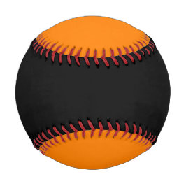 Schwarz und Orange Baseball