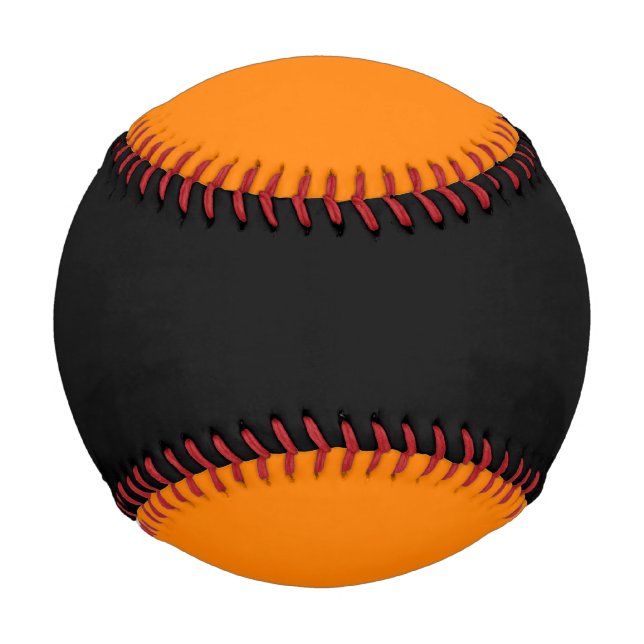 Schwarz und Orange Baseball (Vorderseite)