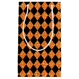 SCHWARZ- UND ORANGE-GLITZER SEHEN HALLOWEH AUS KLEINE GESCHENKTÜTE