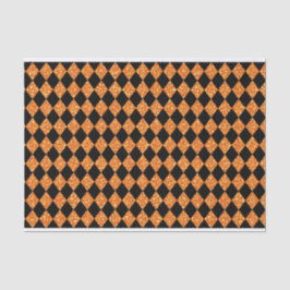 SCHWARZ- UND ORANGE-GLITZER SEHEN HALLOWEH AUS SEIDENPAPIER