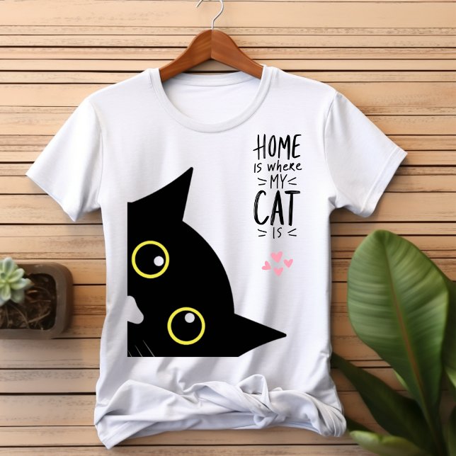 Schwarz und Pfirsich I Liebe My Cat Sweatshirt T-Shirt (Von Creator hochgeladen)