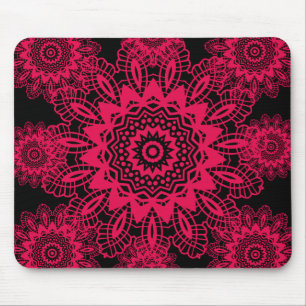 Schwarz-und Pink-pinkfarbener Mousepad